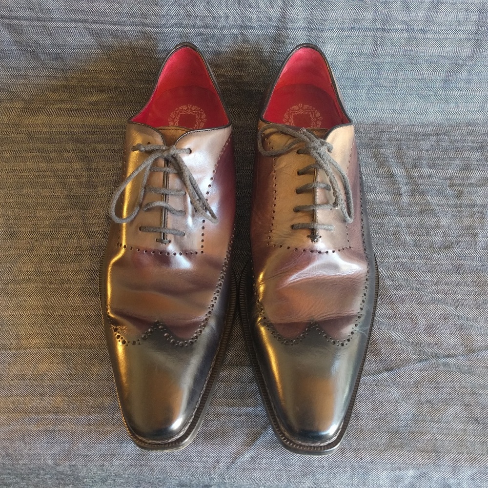 Designer Mezlan Roselli Two-toned Wingtips 13M